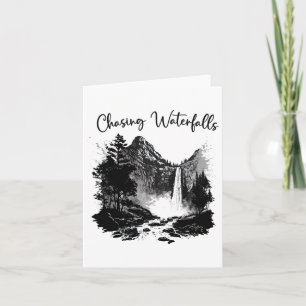 Hiking Tees Hiking Chasing Waterfalls Hikers Natur Card