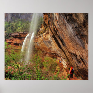 Hiking The Emerald Pools Trail in Zion National Poster