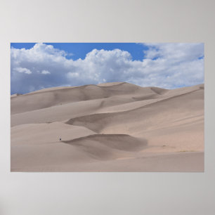 Hiking the Great Sand Dunes, Colorado Poster