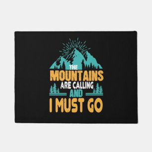 Hiking - The Mountains Are Calling Doormat