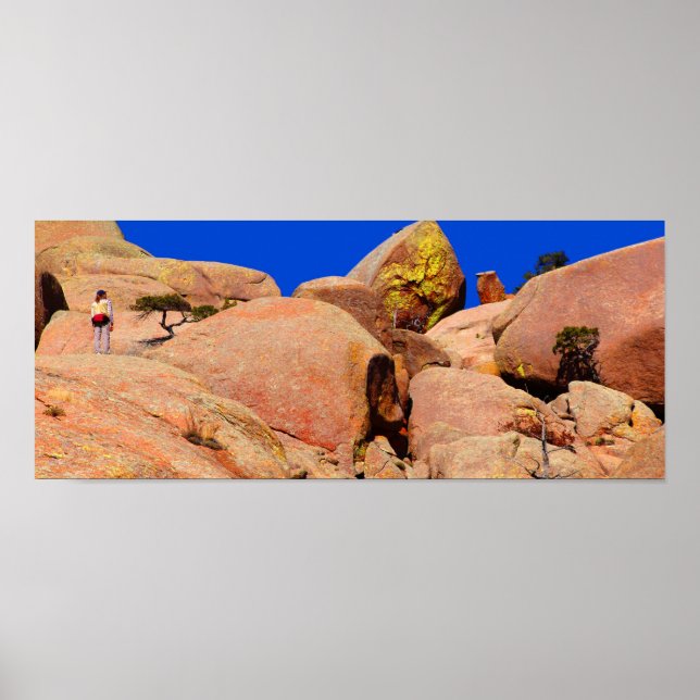 Hiking the Wichitas IV - Colour Saturated Poster (Front)