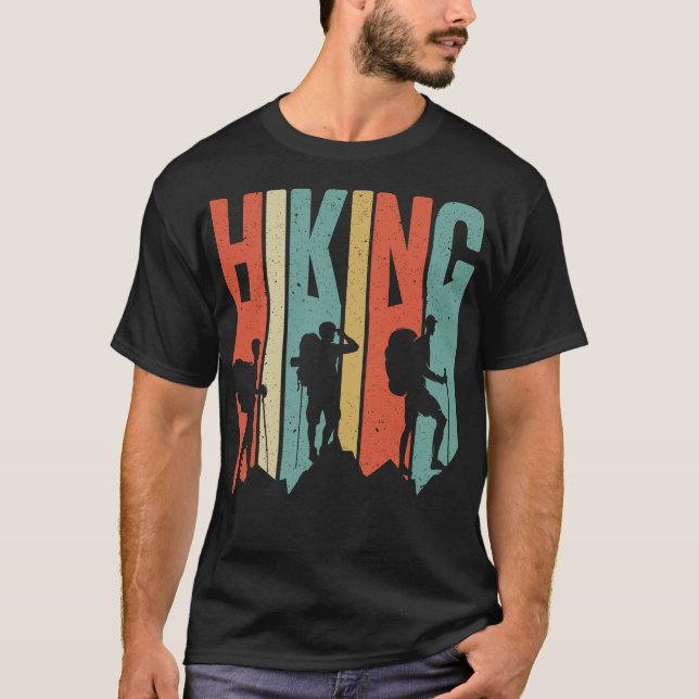 Hiking Themed Adventure Shirt, Vintage Hiking T-Shirt (Front)