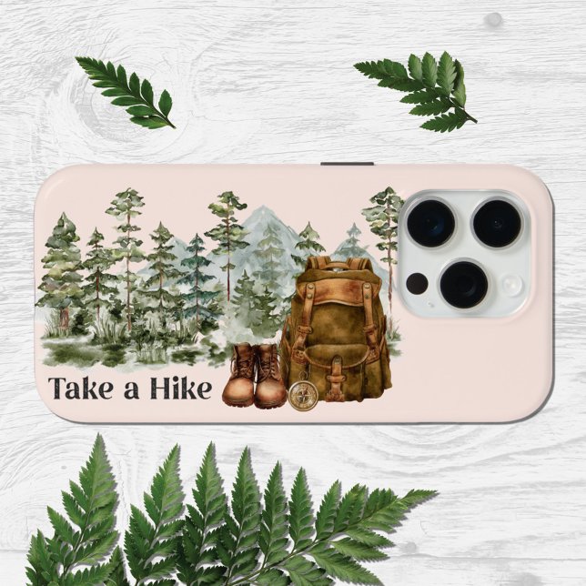 Hiking to Mountain Outdoor Case-Mate iPhone Case (Close up)