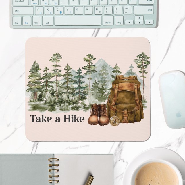 Hiking to Mountain Outdoor Nature Forest Mouse Pad (In situ office desk)