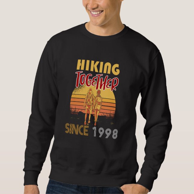 Hiking together since 1998 sweatshirt (Front)