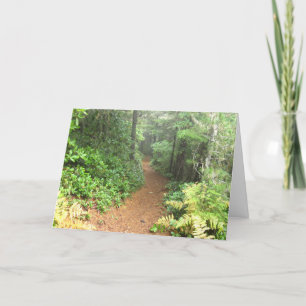 Hiking Trail Greeting Card with John Muir Quote