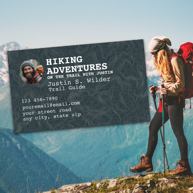 Hiking Trail Guide Business Card (Creator Uploaded)