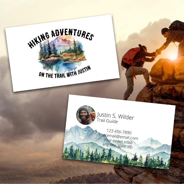 Hiking Trail Guide Business Card (Creator Uploaded)