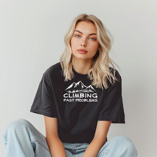 Hiking Trail Humor for Nature Lovers white black T-Shirt