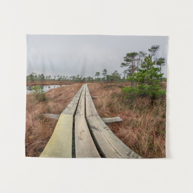 Hiking trail in swamp tapestry (Front (Horizontal))