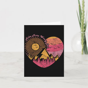 Hiking trekking hike more worry less card