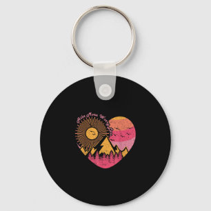 Hiking trekking hike more worry less key ring