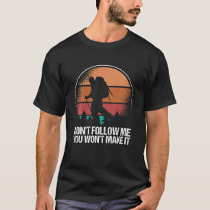 Hiking Vintage Mountain Climber Retro Mountaineeri T-Shirt