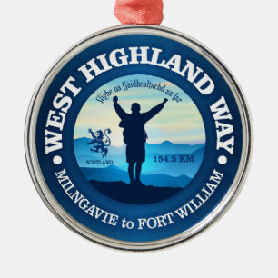 Hiking (West Highland Way) Metal Ornament