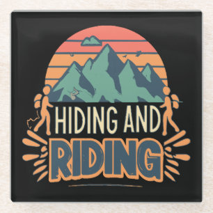 Hiking Where Journeys Become Adventures Glass Coaster