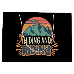 Hiking Where Journeys Become Adventures Large Gift Bag