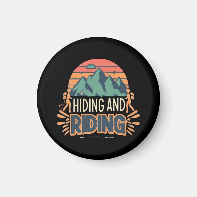 Hiking Where Journeys Become Adventures Magnet (Front)