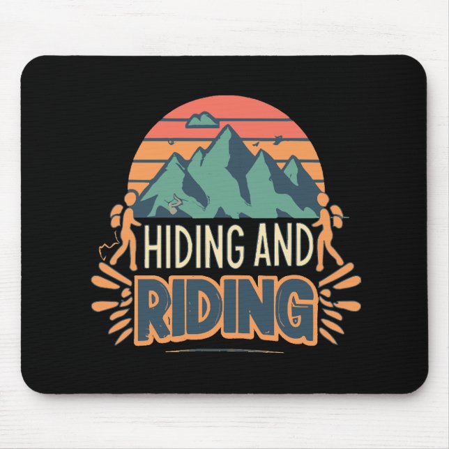 Hiking Where Journeys Become Adventures Mouse Pad (Front)