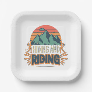 Hiking Where Journeys Become Adventures Paper Plate