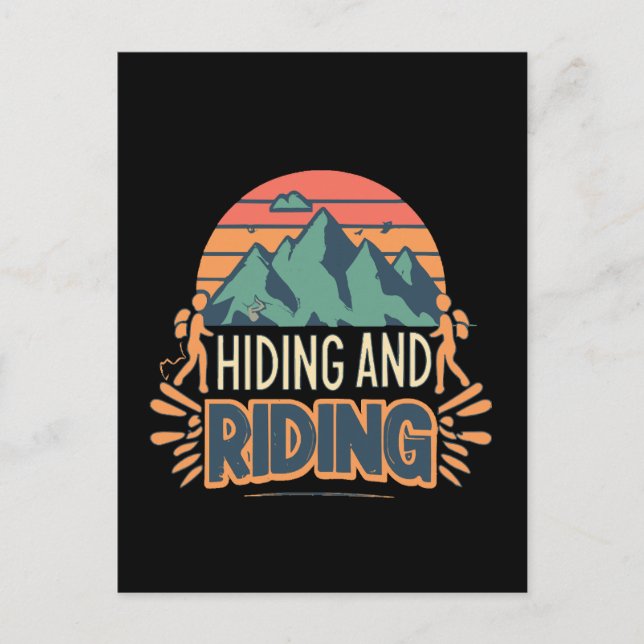 Hiking Where Journeys Become Adventures Postcard (Front)