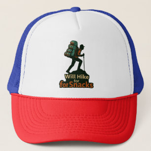 Hiking with Snacks – Fun DateOutdoor Design Trucker Hat