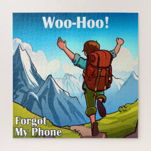 Hiking Woo-Hoo Forgot My Phone Jigsaw Puzzle