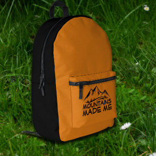 Hiking yellow Backpack for Nature Lovers