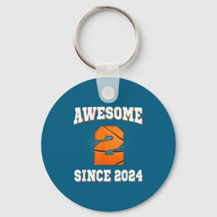 Hilarious 2nd Since Years 2 Basketball Old 2024 Key Ring