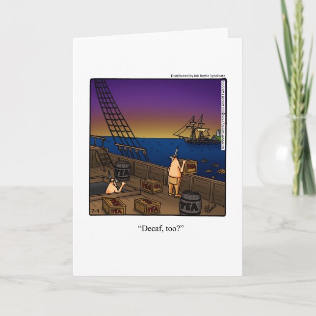 Hilarious 4th of July Greeting Card (Front)