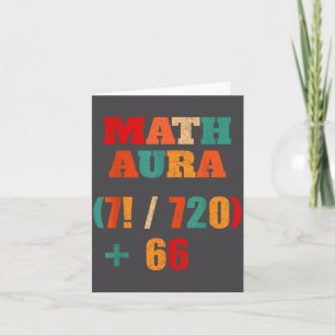Hilarious 67 Alpha Gen Teacher Humor Math Six Slan Card