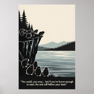 Hilarious Animal Themed Motivational Poster