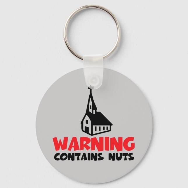 Hilarious atheist key ring (Front)