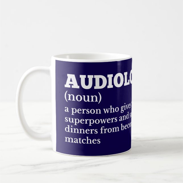 Hilarious Audiologist Definition Mug (Left)