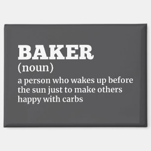 Hilarious Baker Definition Gift Magnet