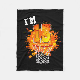 Hilarious Basketball Year Lover 13th Theme Old 13 Fleece Blanket