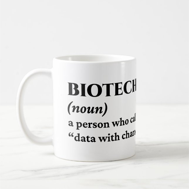 Hilarious Biomedical Scientist Definition Coffee Mug (Left)