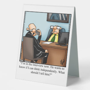 Hilarious Boss’s Day Table Top Sign