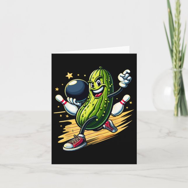 Hilarious Bowling Pickle  Card (Front)