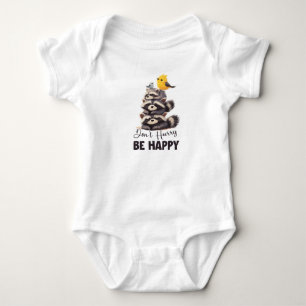 Hilarious Bunch of Lazy Raccoons Baby Bodysuit