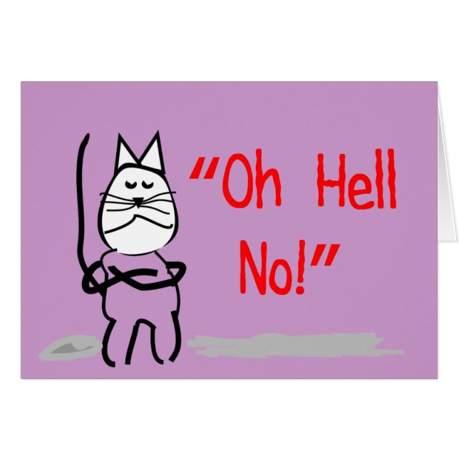 Hilarious Cat Art Cards and Gifts--Cat Lovers (Front Horizontal)