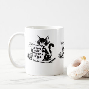 Hilarious Cat Gift For Office Or Home Cat Mum Dad  Coffee Mug