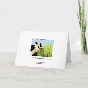 Hilarious Cow Greeting Card