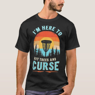 Hilarious Disc Golf - Retro Tree Hitting Humour T-Shirt