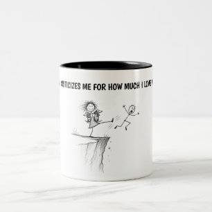 Hilarious Dog Lover Two-Tone Coffee Mug
