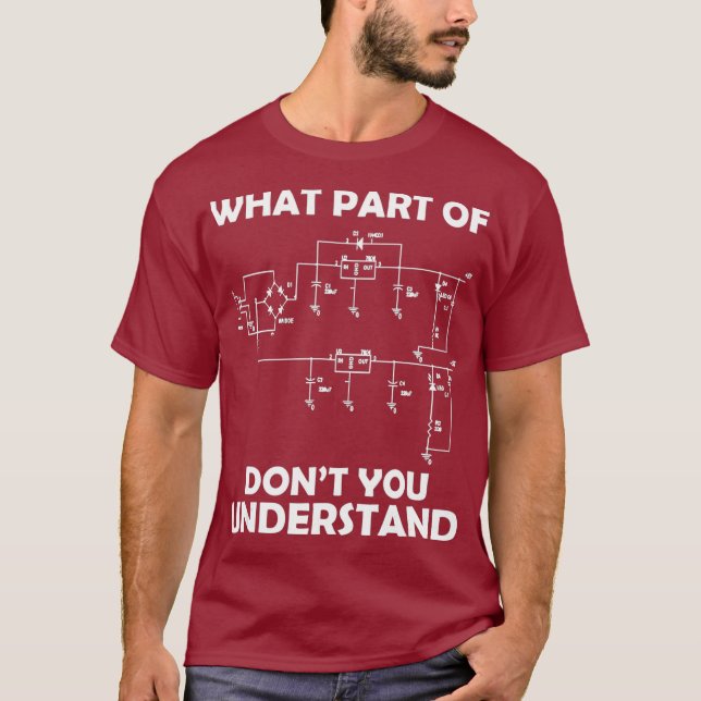 Hilarious Electronics Motor Engines Technologist T-Shirt (Front)