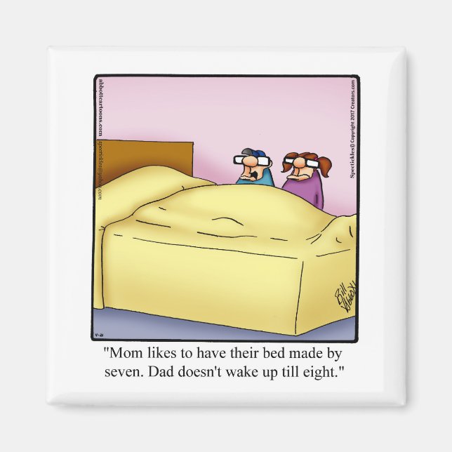 Hilarious Family Humour Magnet Gift (Front)