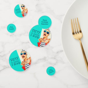 Hilarious Fifty is the New F-Bomb Birthday Confetti