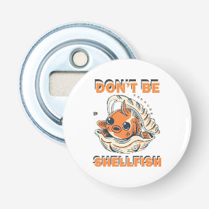 Hilarious Fish in a Shell Art Bottle Opener