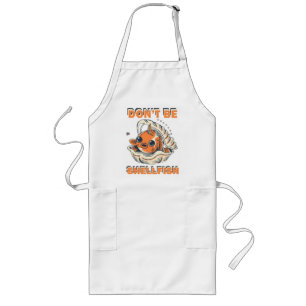 Hilarious Fish in a Shell Art Long Apron