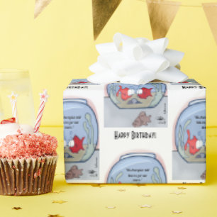 Hilarious Fish Story Wrapping Paper
